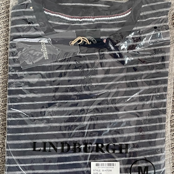 NWT Men’s Lindbergh Striped O-Neck Tee - Medium x 2 - Picture 3 of 3